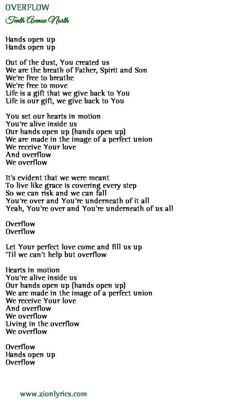 overflow song lyrics.